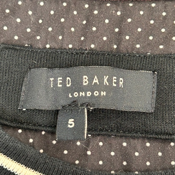 Ted Baker London Women’s Navy Cotton Blend Crewneck Pullover Sweater size XL / 5 - Picture 8 of 11